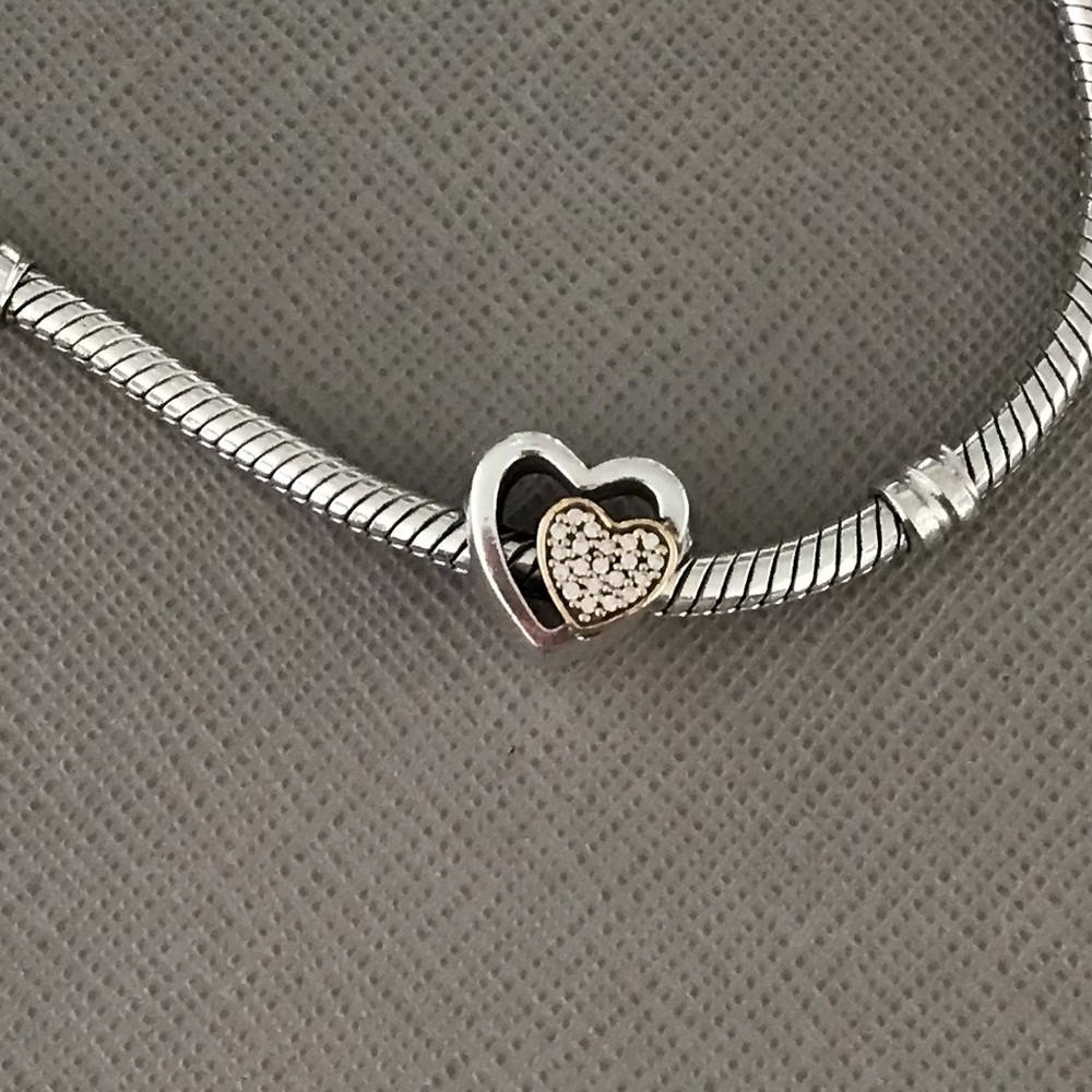 Pandora Joined Together Charm with Zirconia